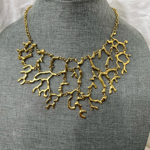 Fashion Jewelry Ladys Choker Style 14kt. Gold Plated Necklace. Amazingly Y2K. - Picture 9 of 10